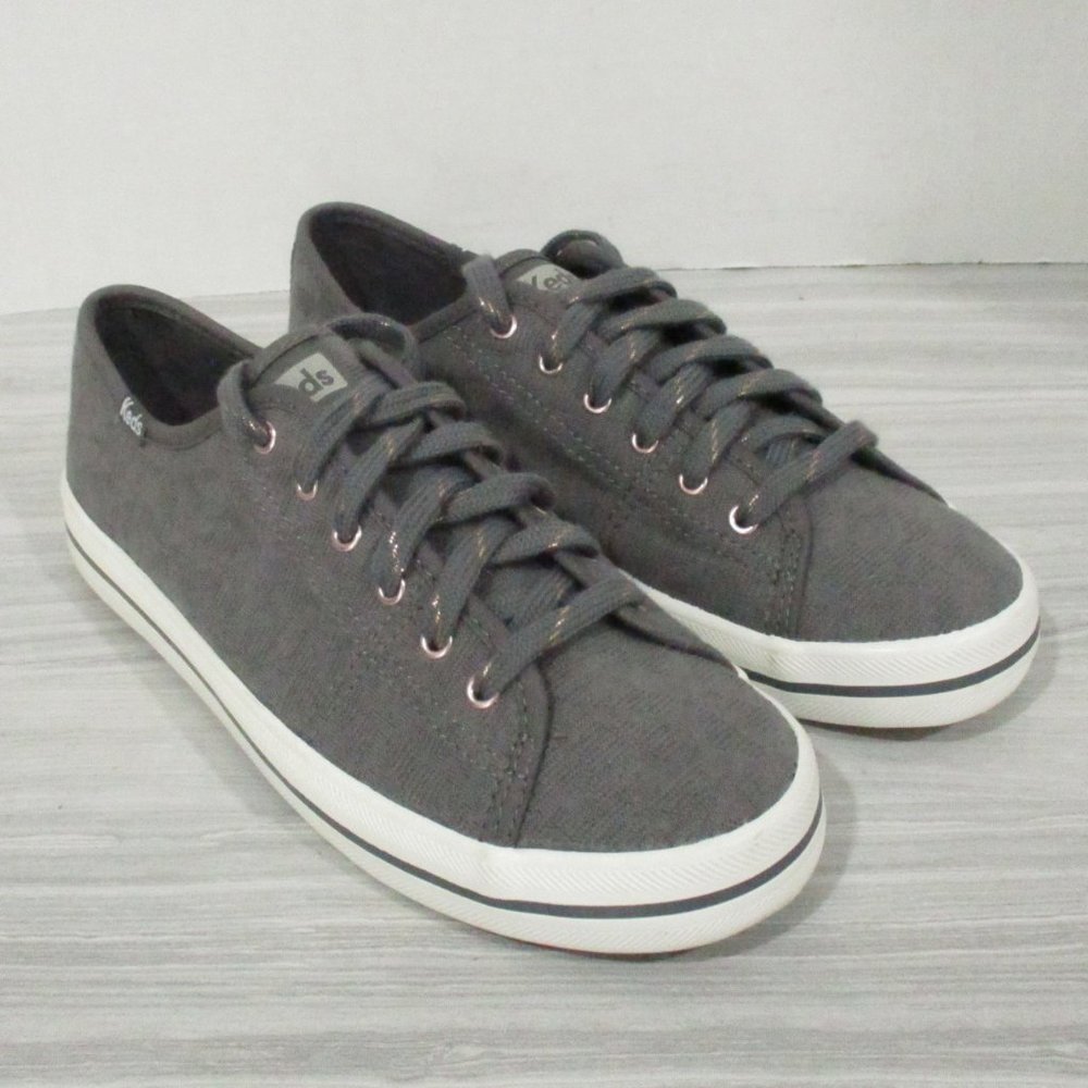 NWOB! KEDS KICKSTART JACQUARD SNEAKERS. DARK GRAY